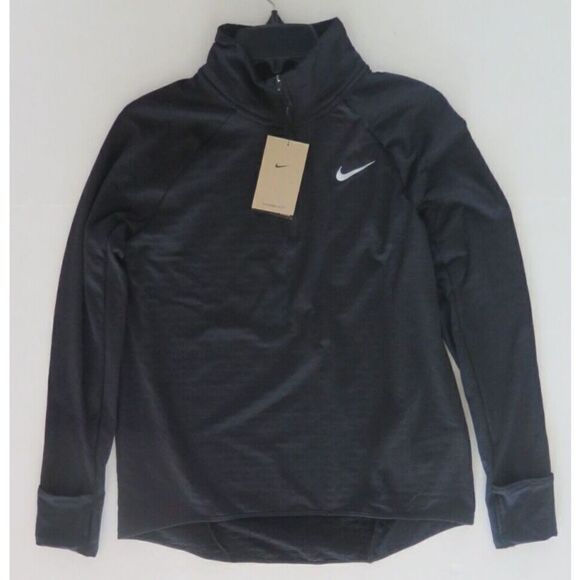 Nike DD6799 010 Women's Sz L Black Therma-FIT Element 1/2-Zip Running Jacket $85 - Picture 4 of 9